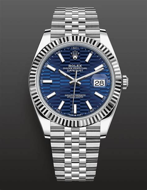 rolex datejust 34 blue dial|Rolex Datejust blue motif.